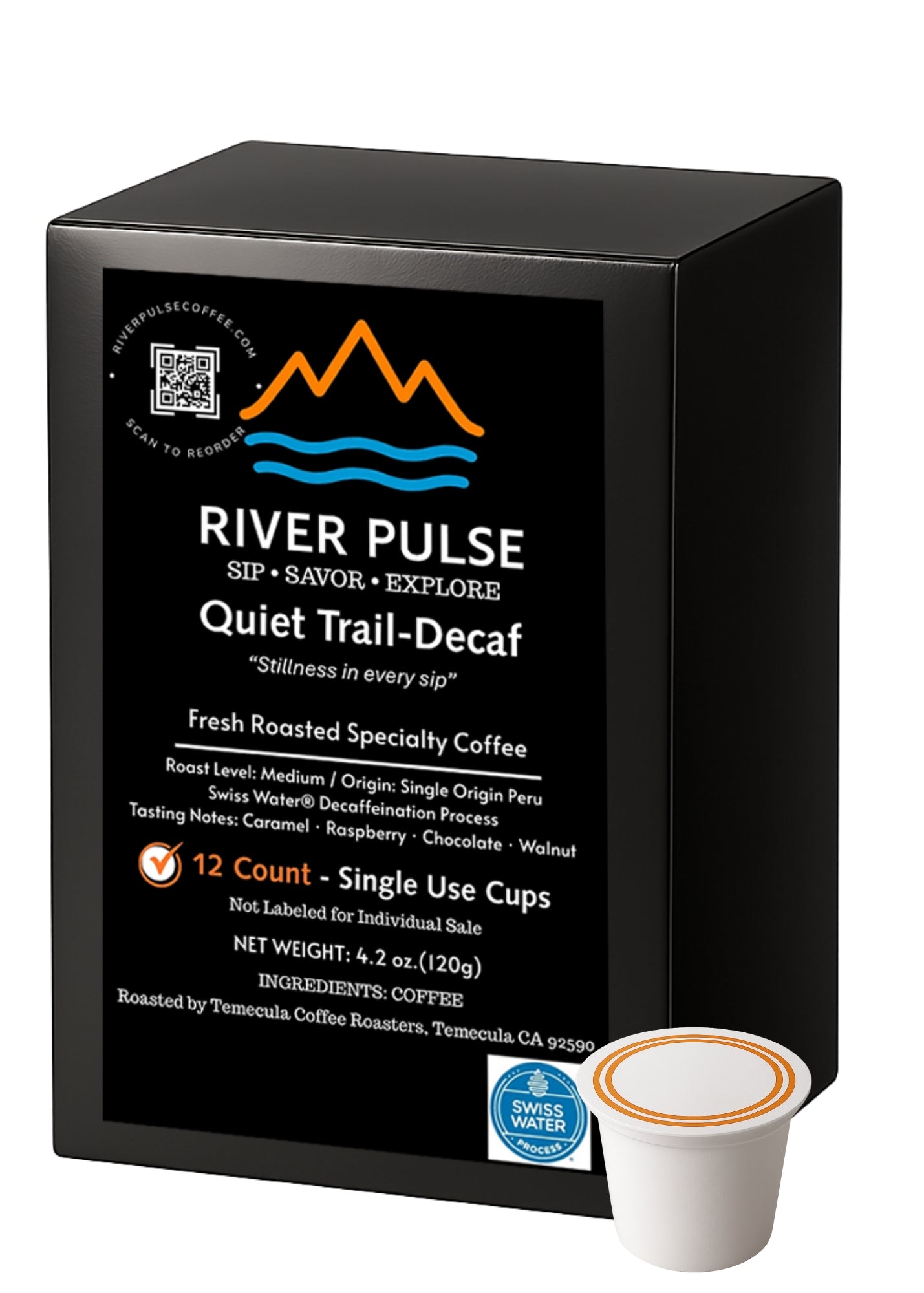 Quiet Trail – Decaf- 12 Single Serve Pods