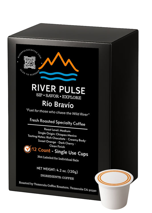 Río Bravío- "Wild River" - 12 Single Serve Pods